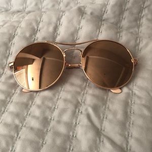 Rose gold sunglasses